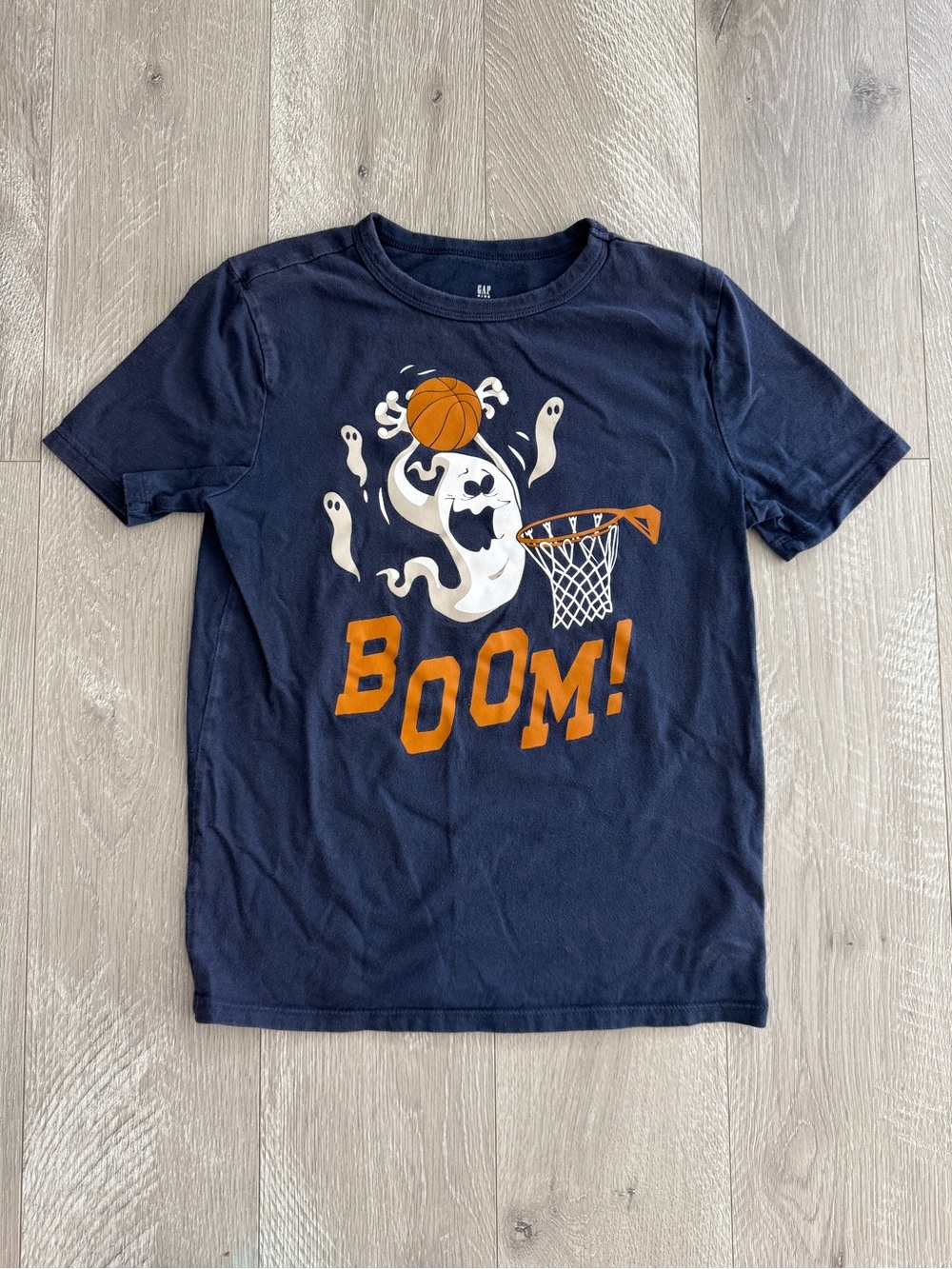 Gap Kids Boys Halloween Ghost Boo Basketball T-Shirt